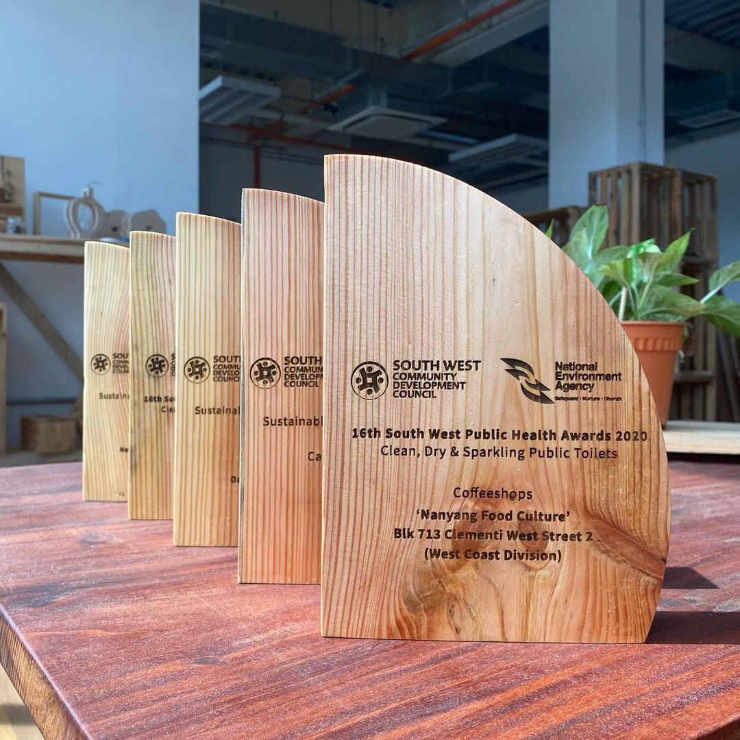 Upcycled Wooden Trophies