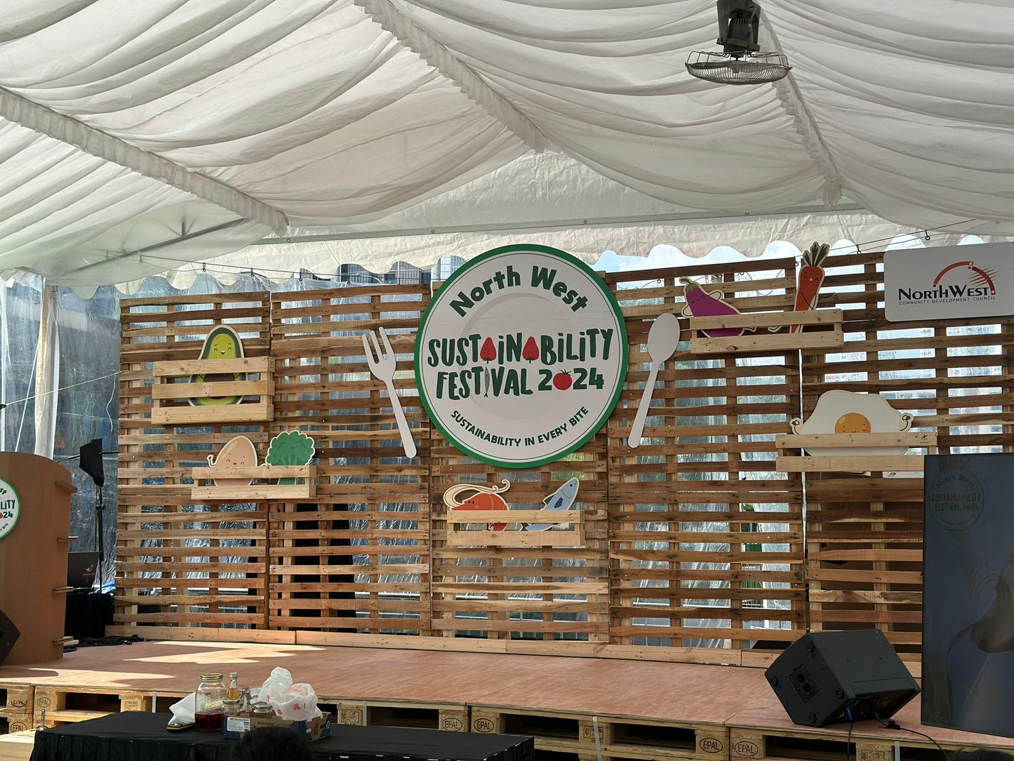 Upcycled Wooden Backdrop